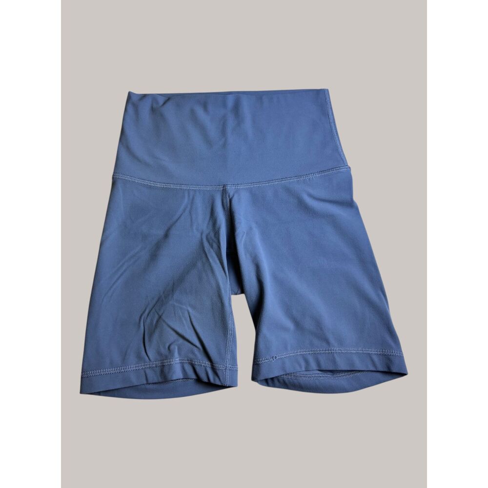 Tna by Aritzia TnAction High Rise Biker Shorts XS Blue Gray
